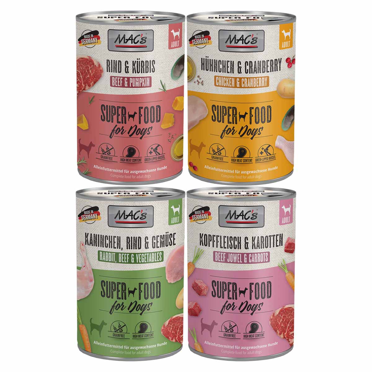 MAC's Dog 24x400g Mixpaket