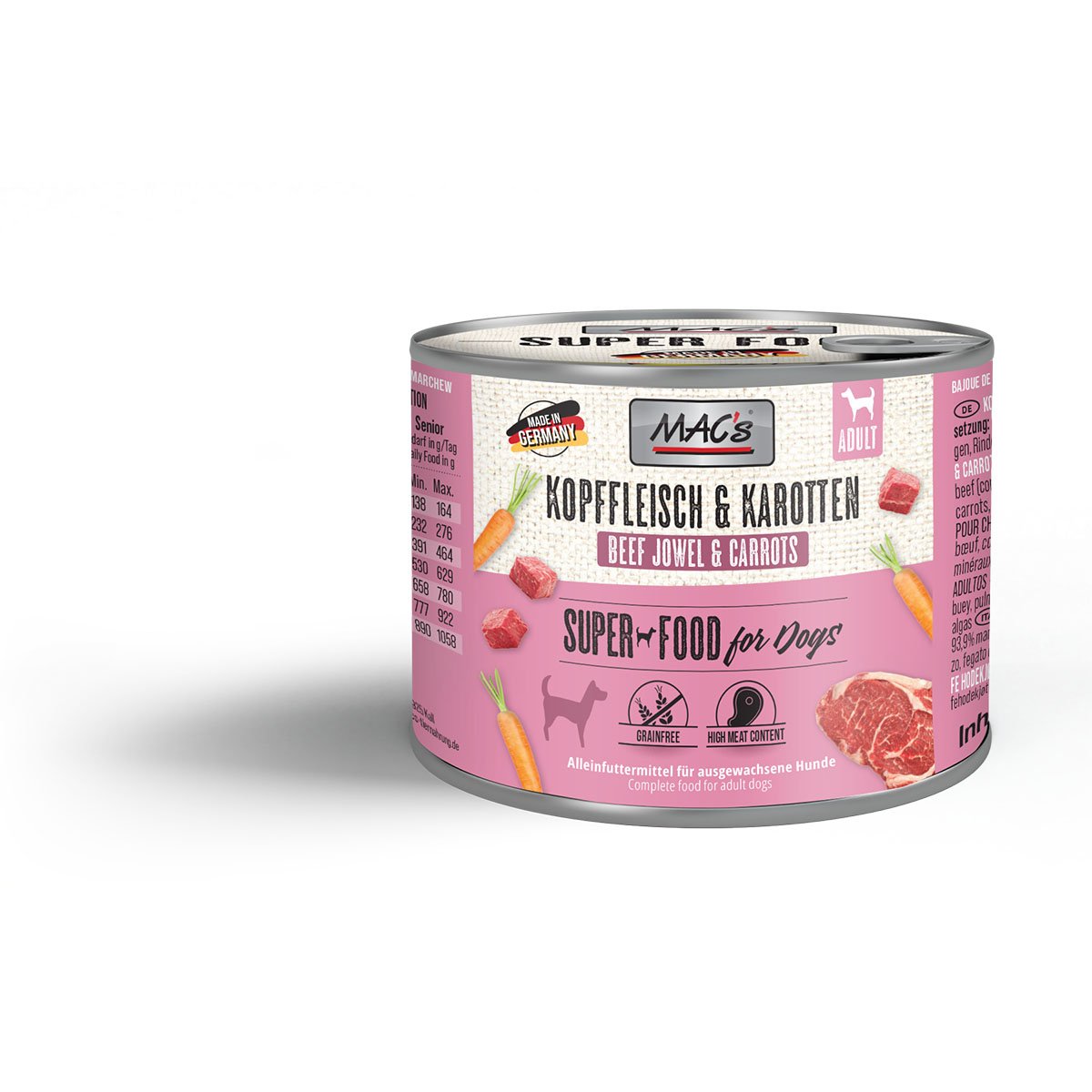 MAC's Dog Kopffleisch und Karotten