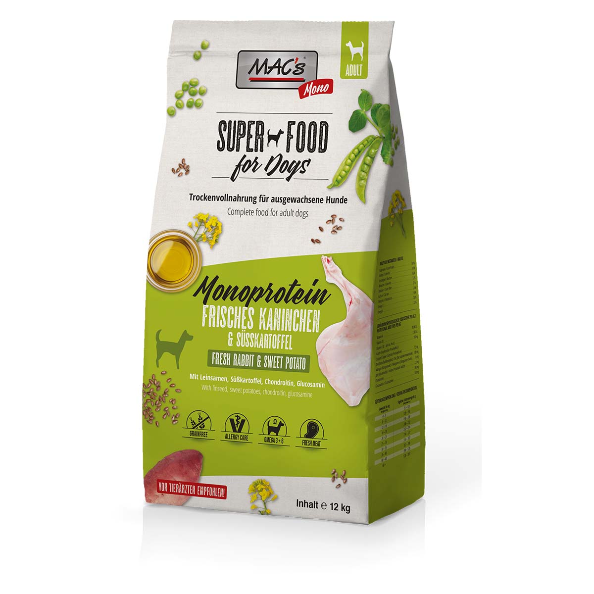 MAC's Dog Mono Frisches Kaninchen 12kg