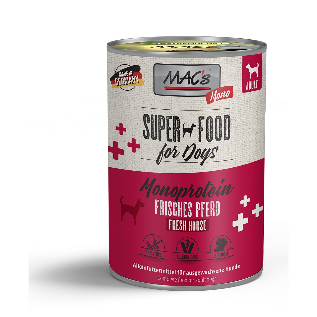 MAC's Dog Mono Sensitiv čisté koňské maso 6 × 400 g