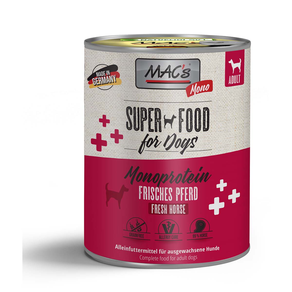 MAC's Dog Mono Sensitiv čisté koňské maso 6 × 800 g