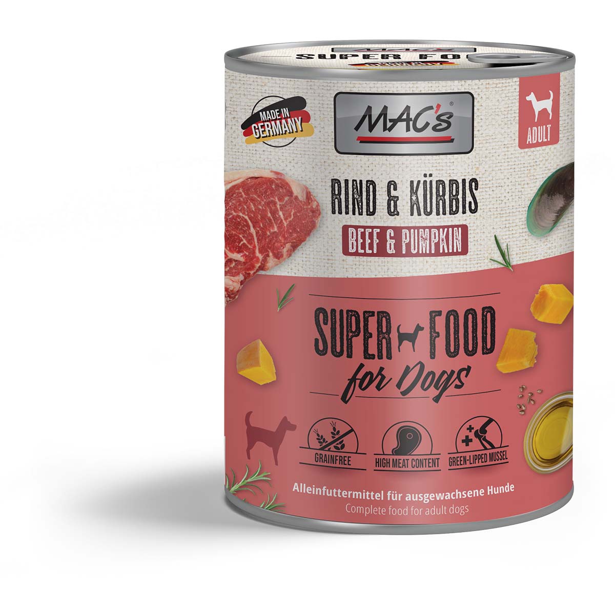 MAC's Dog Rind und Kürbis