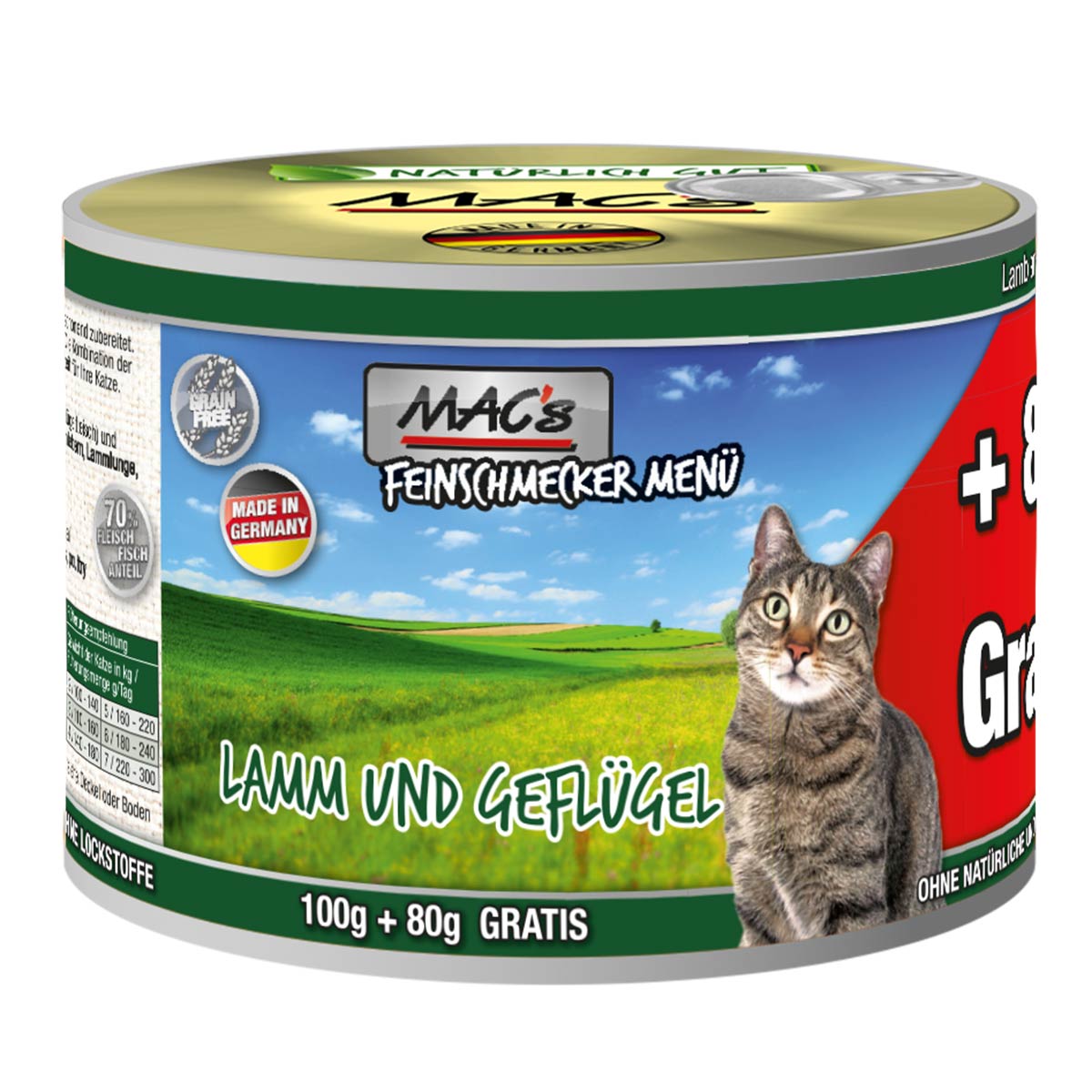 MAC's Cat Feinschmecker Menü jehněčí, drůbež a vejce 12 × 180 g