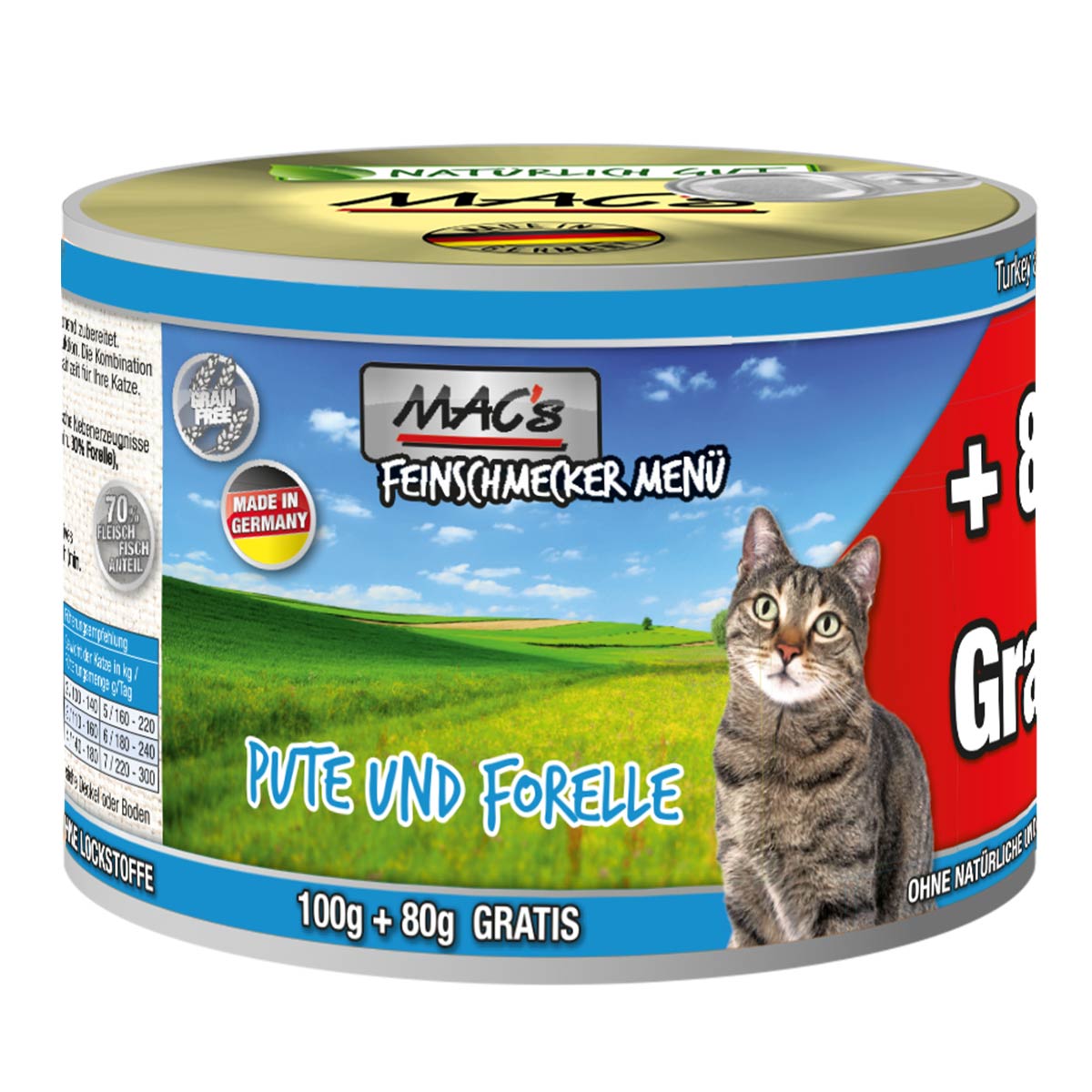 MAC's Cat Feinschmecker Menü krůta, pstruh a sýr 6 × 180 g