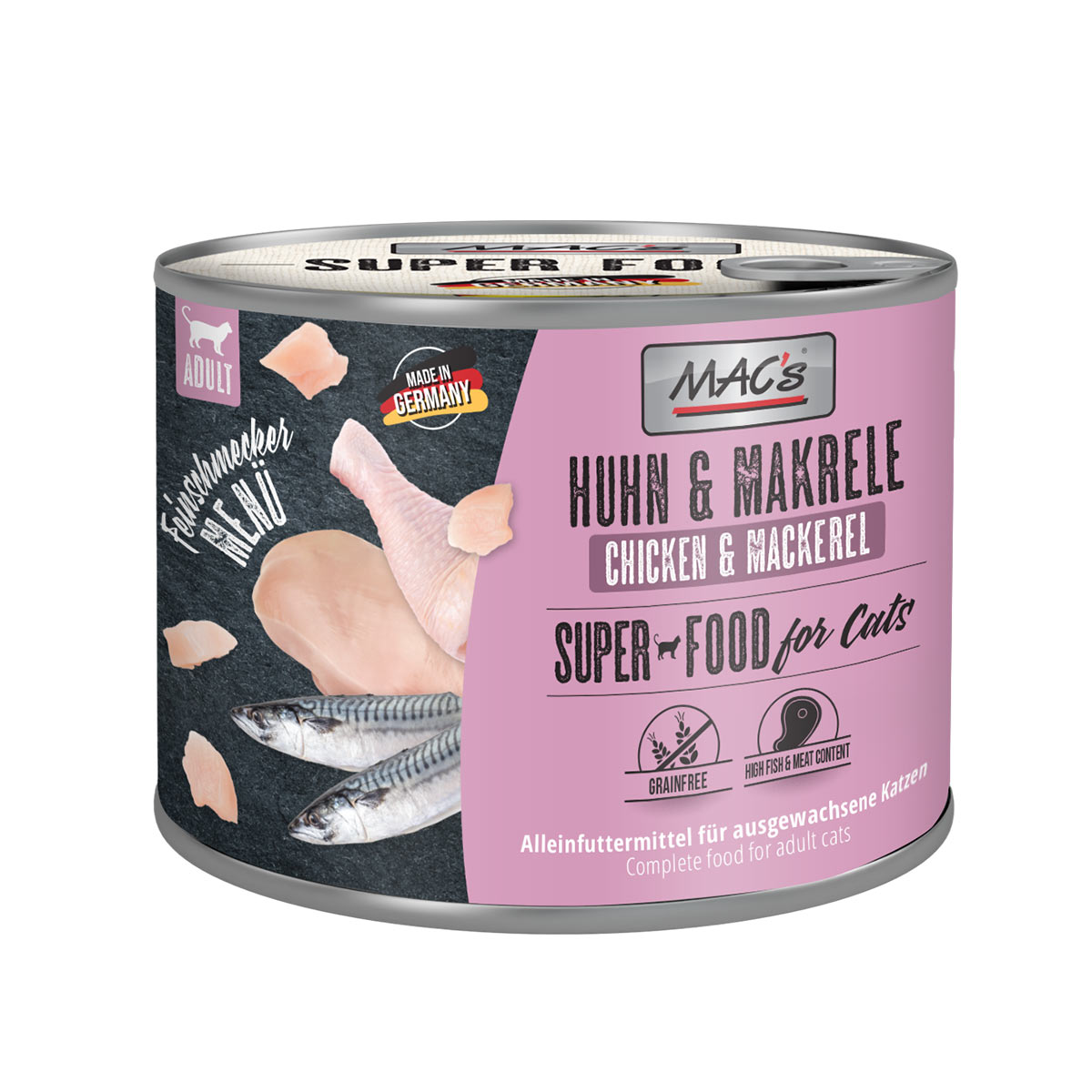 MAC's Cat labužnické menu s kuřetem a makrelou 6× 200 g