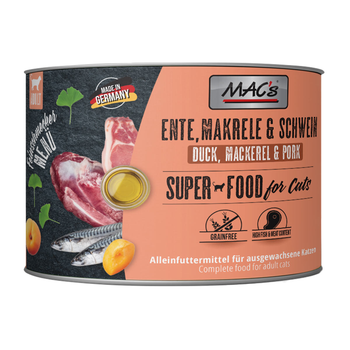 MAC's Cat Feinschmecker kachna, makrela a vepřové 6× 200 g