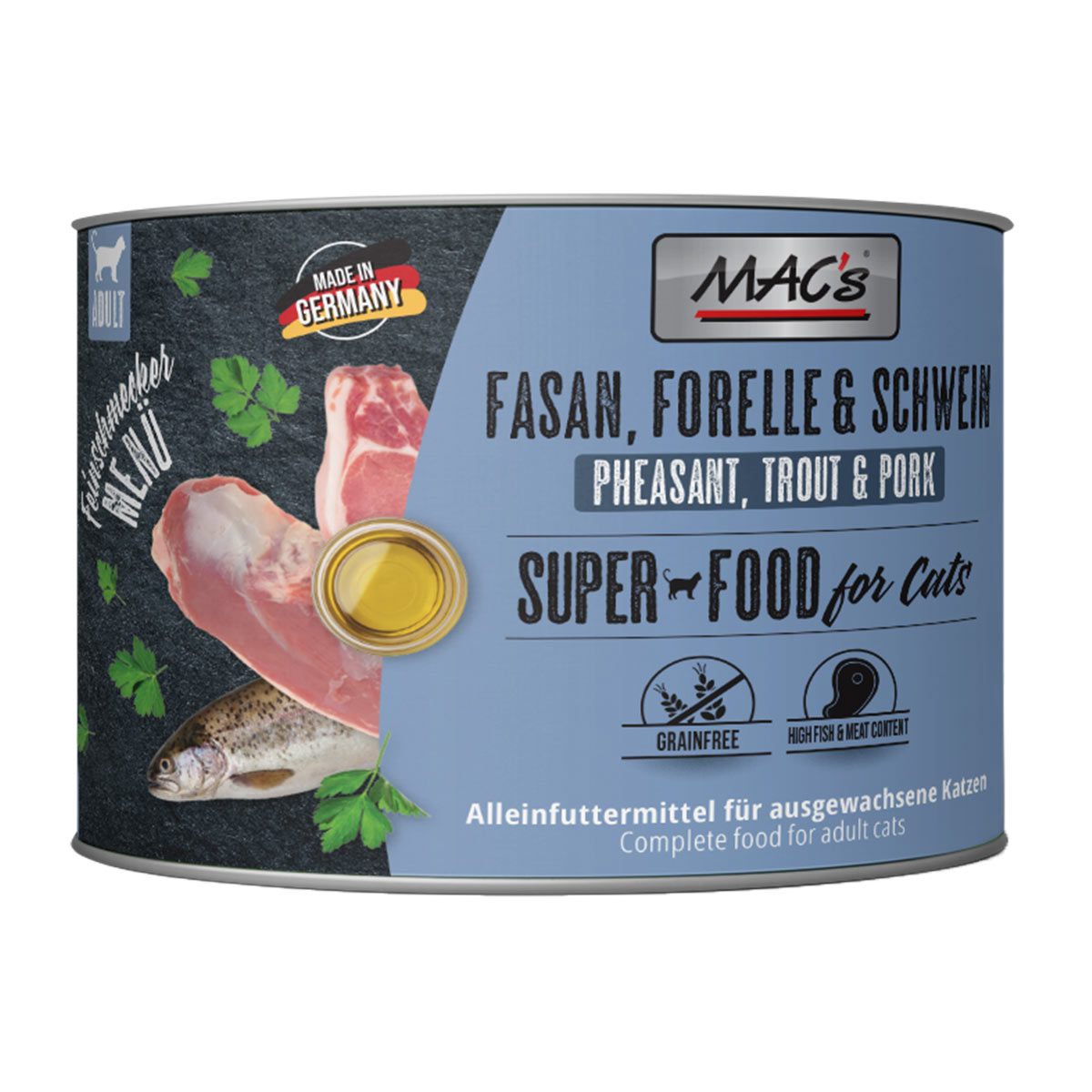 MAC's Cat Feinschmecker bažant, pstruh a vepřové maso 6× 200 g
