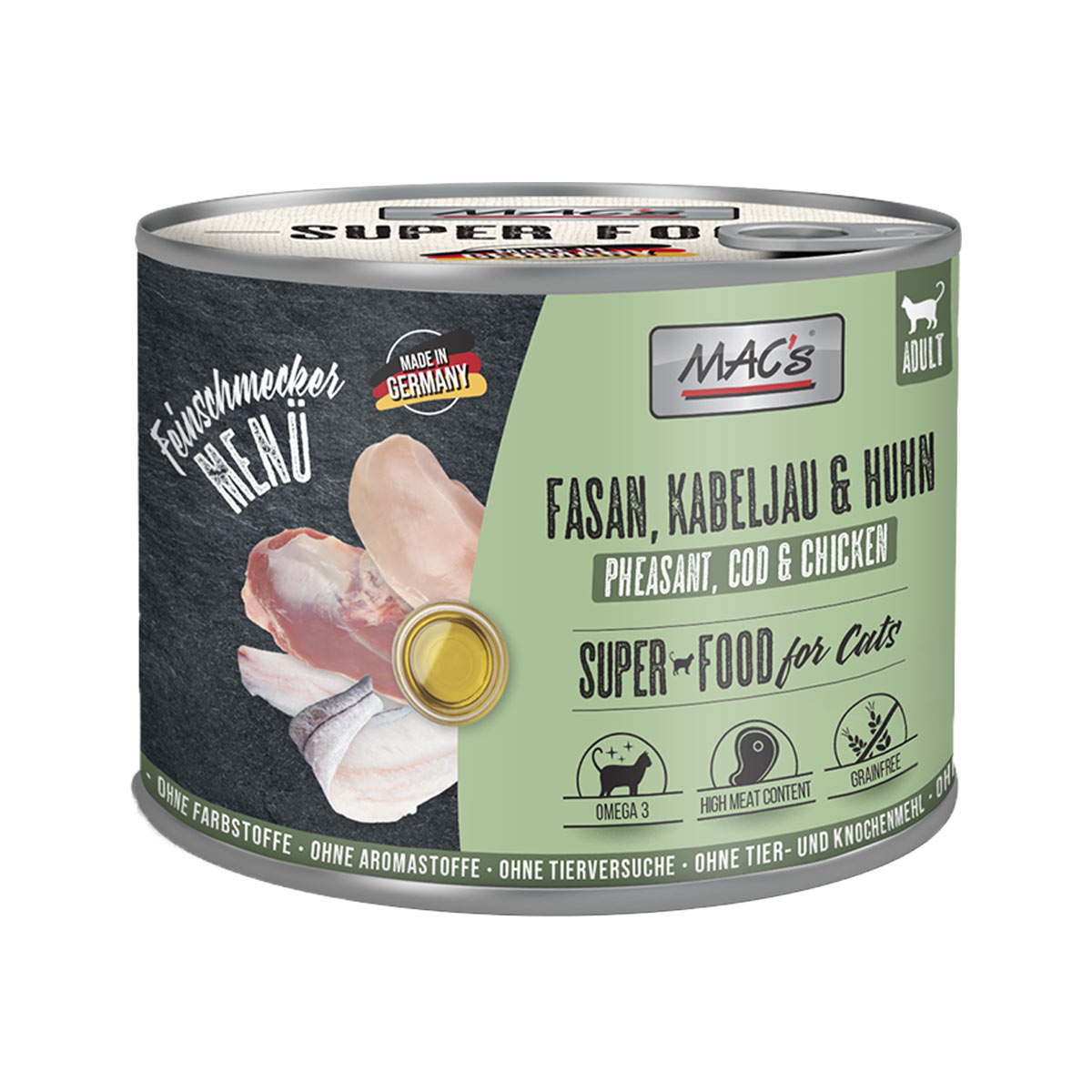 MAC’s Cat Feinschmecker Fasan, Kabeljau & Huhn 6x200g