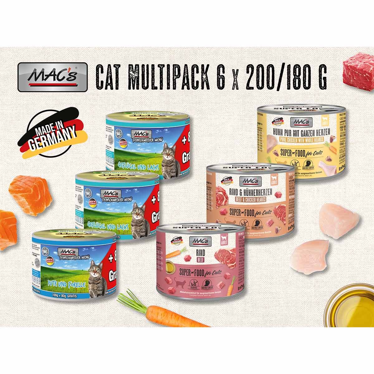 MAC’s Cat Multipack 3, 6×200/180g