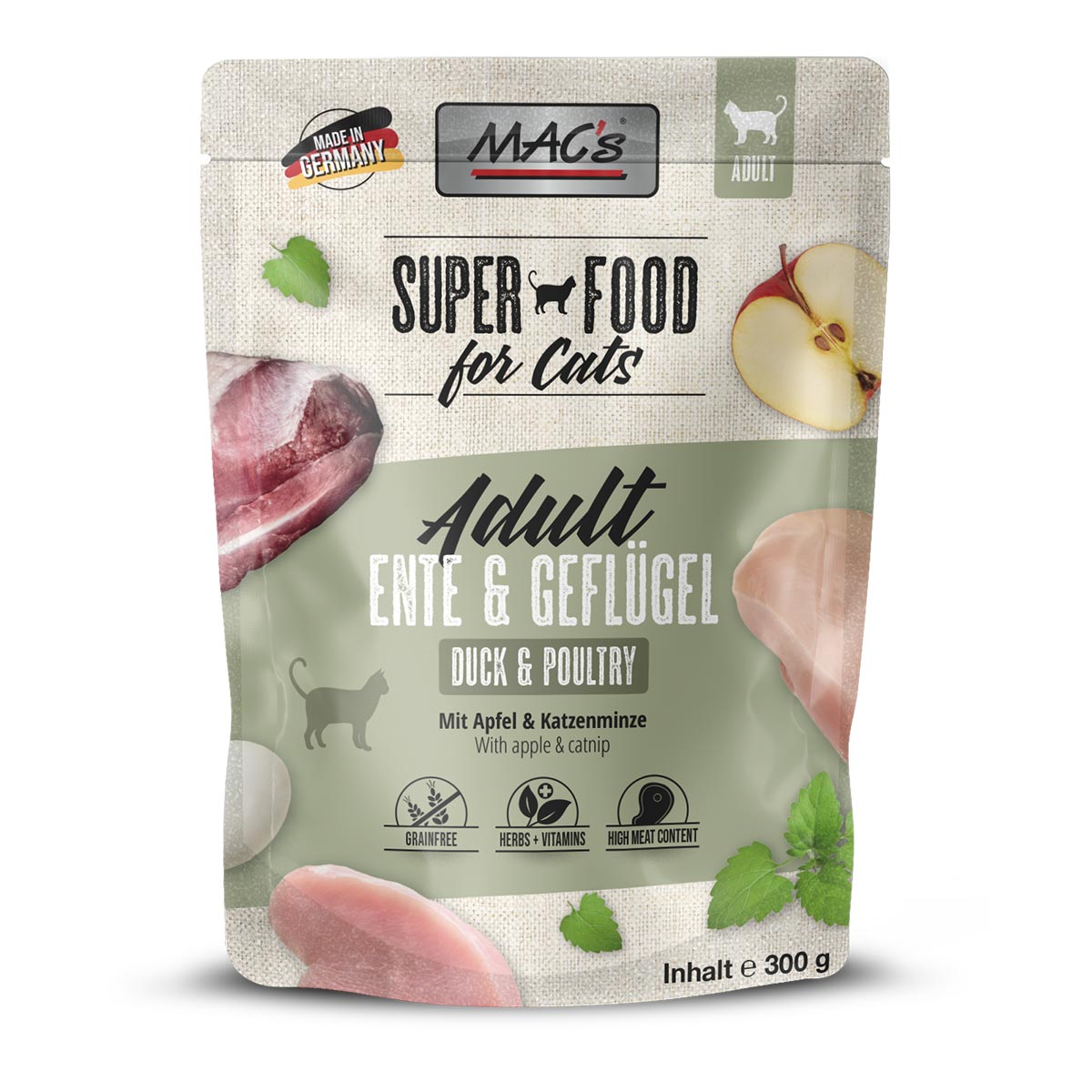 MAC’s Cat Pouch Ente & Geflügel 6x300g