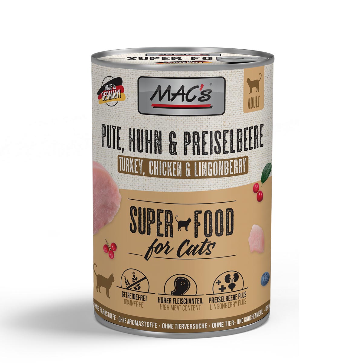 MAC's CAT Pute, Huhn &amp; Preiselbeere