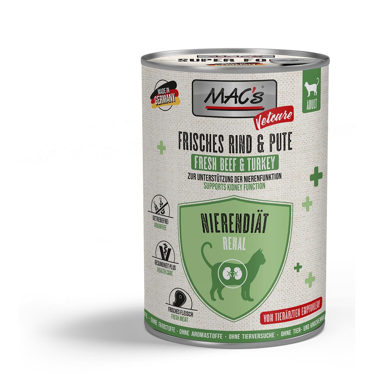 MAC's CAT Vetcare Nierendiät Rind &amp; Pute