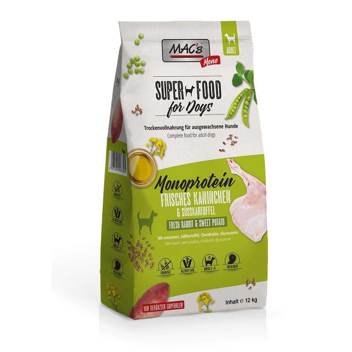 MAC's Dog Mono čerstvé králičí maso 12 kg