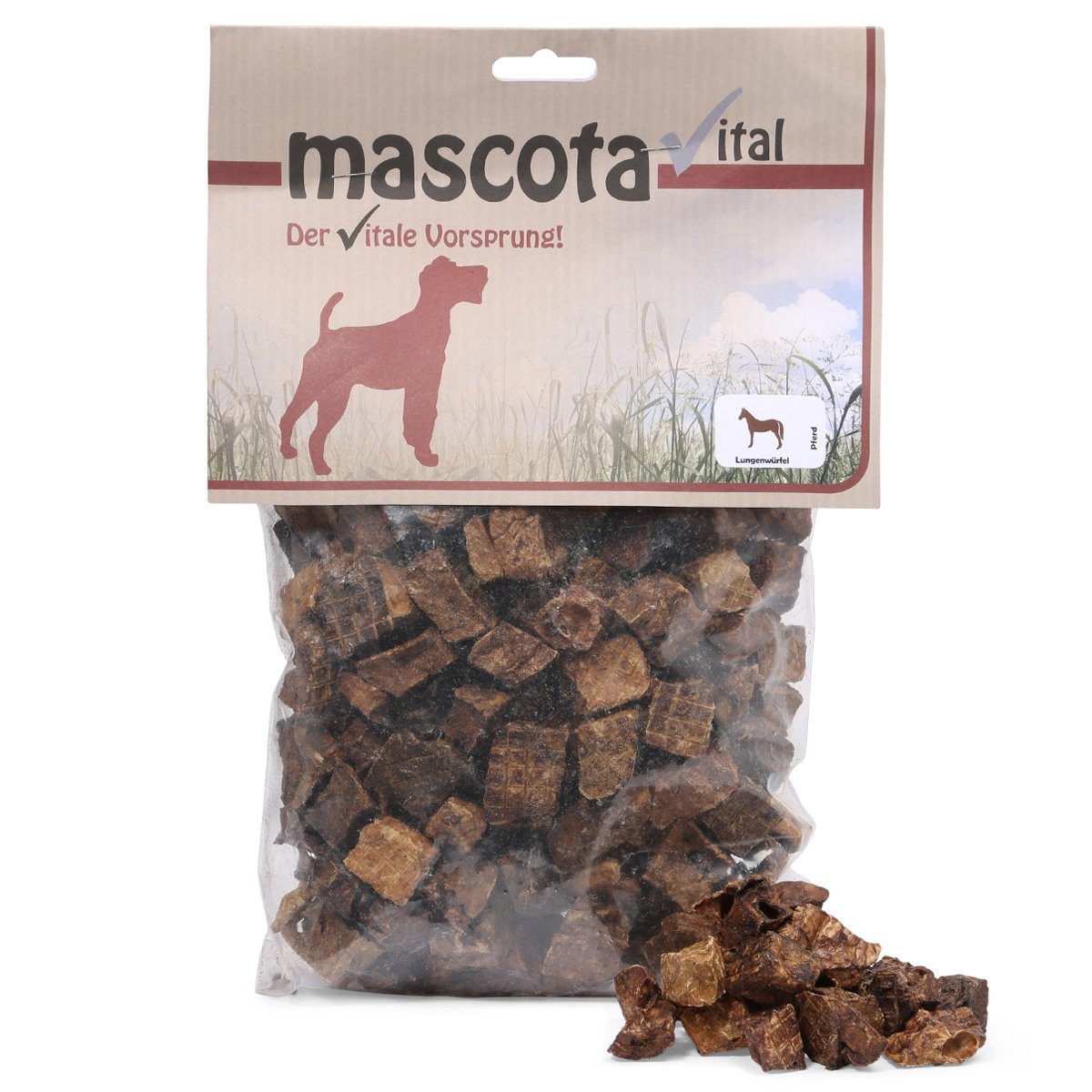 Mascota vital kostky z koňských plic, 200 g