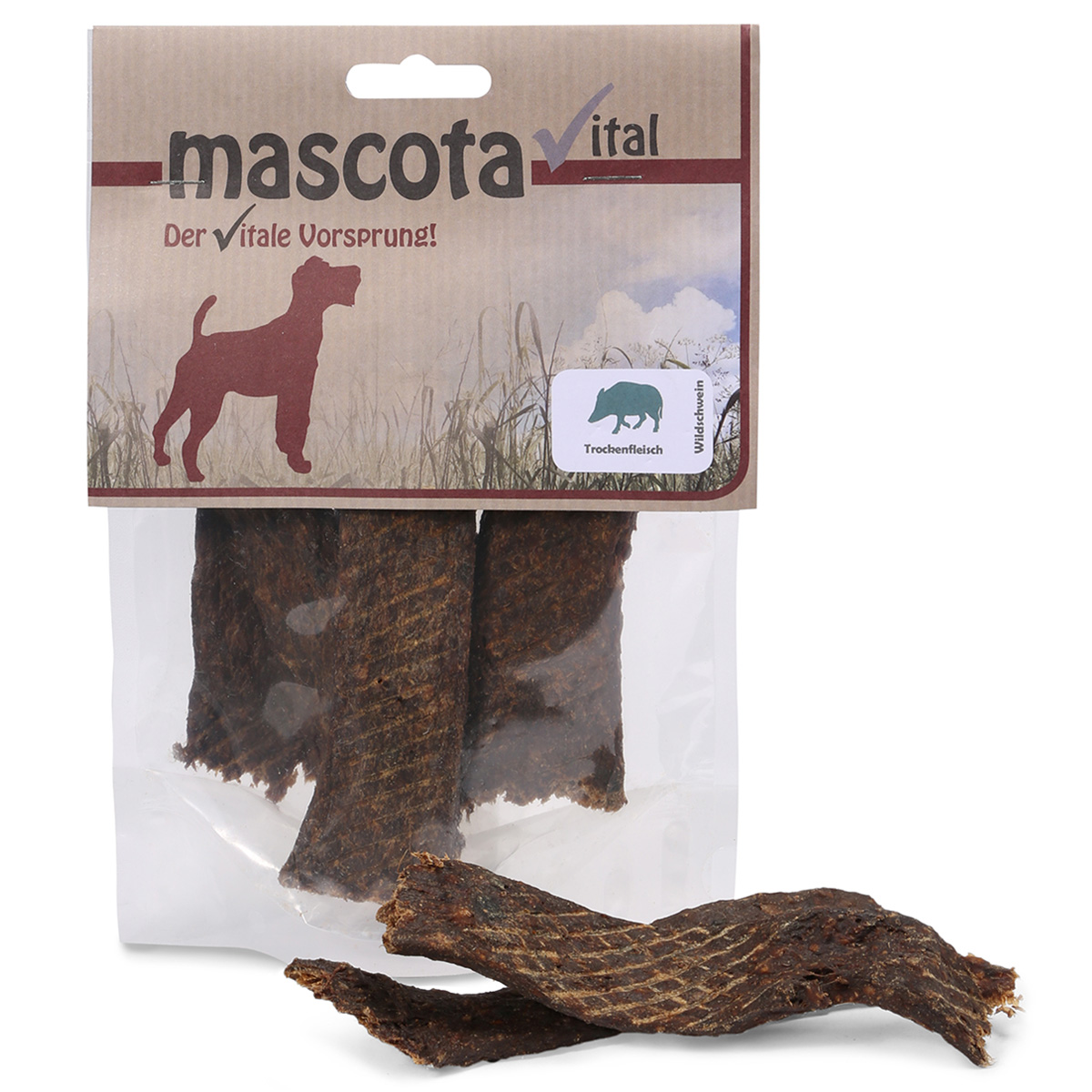 Mascota vital sušené maso z divočáka, 100 g