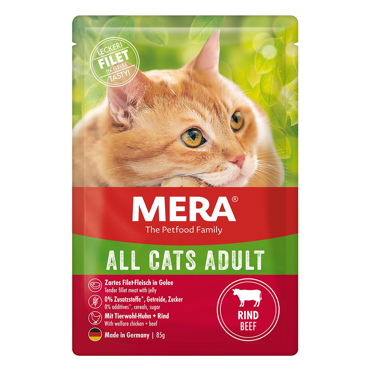 Levně Mera Cats Adult hovězí 12 × 85 g