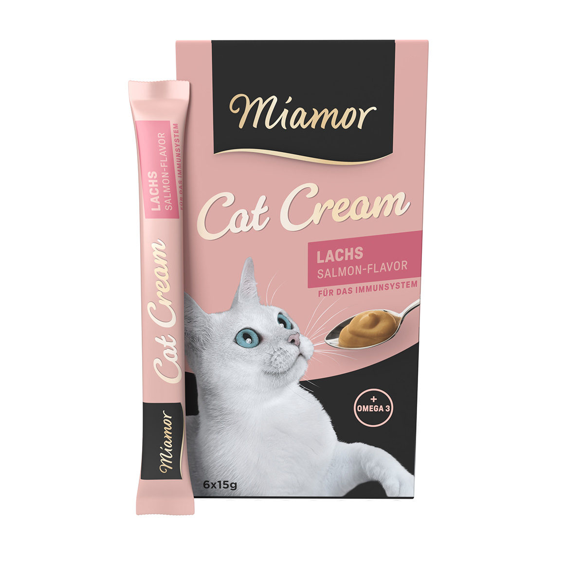 Miamor Cat Snack Cream losos 6 × 15 g