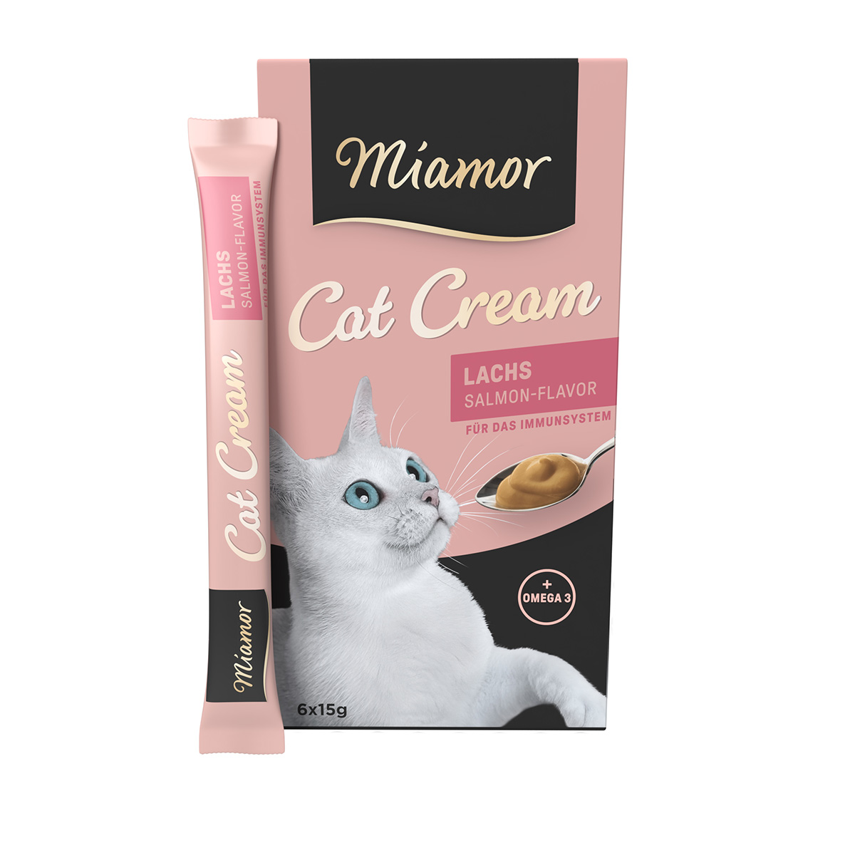 Levně Miamor Cat Snack Cream losos 24 × 15 g