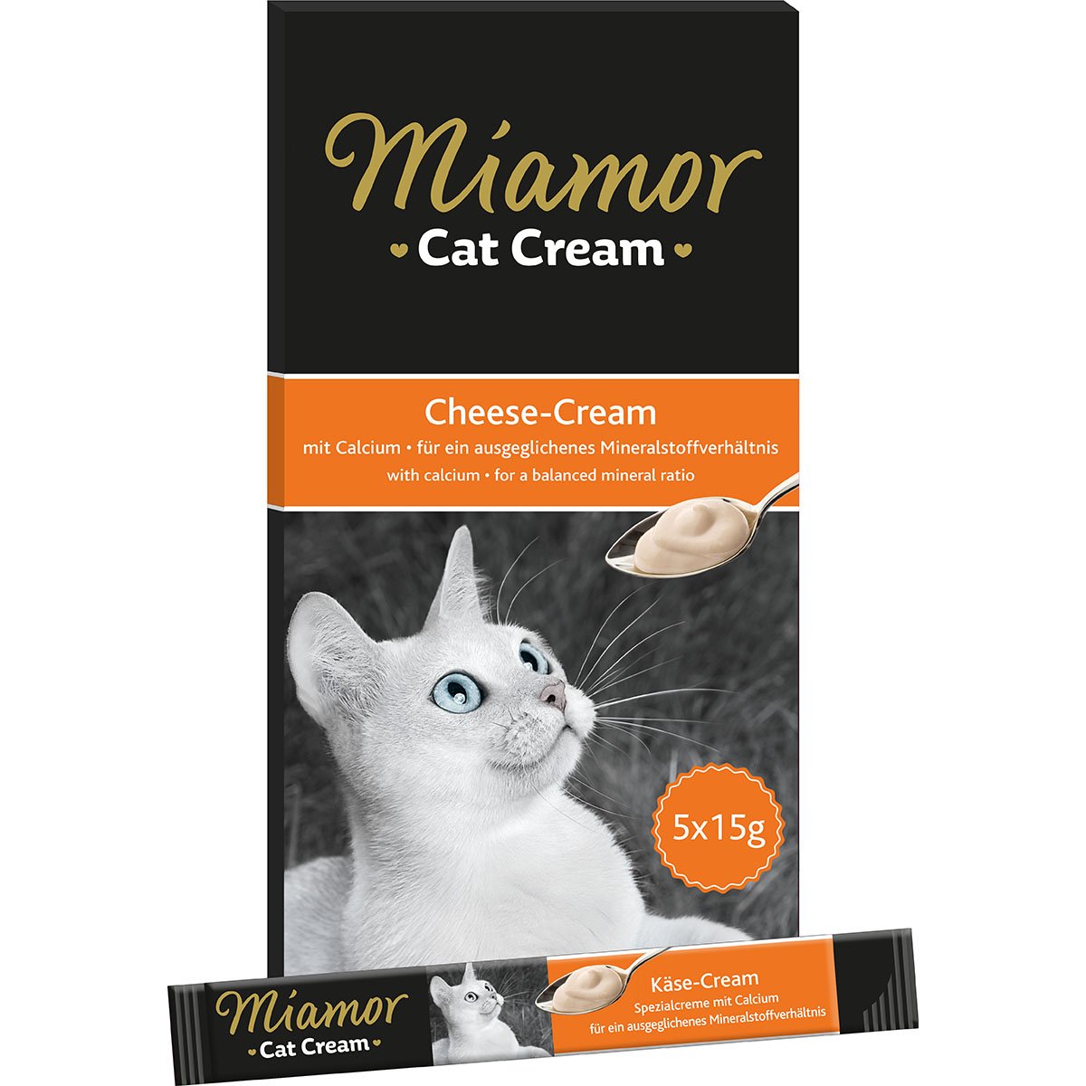Miamor Cat Snack Cream sýr 5 x 15 g