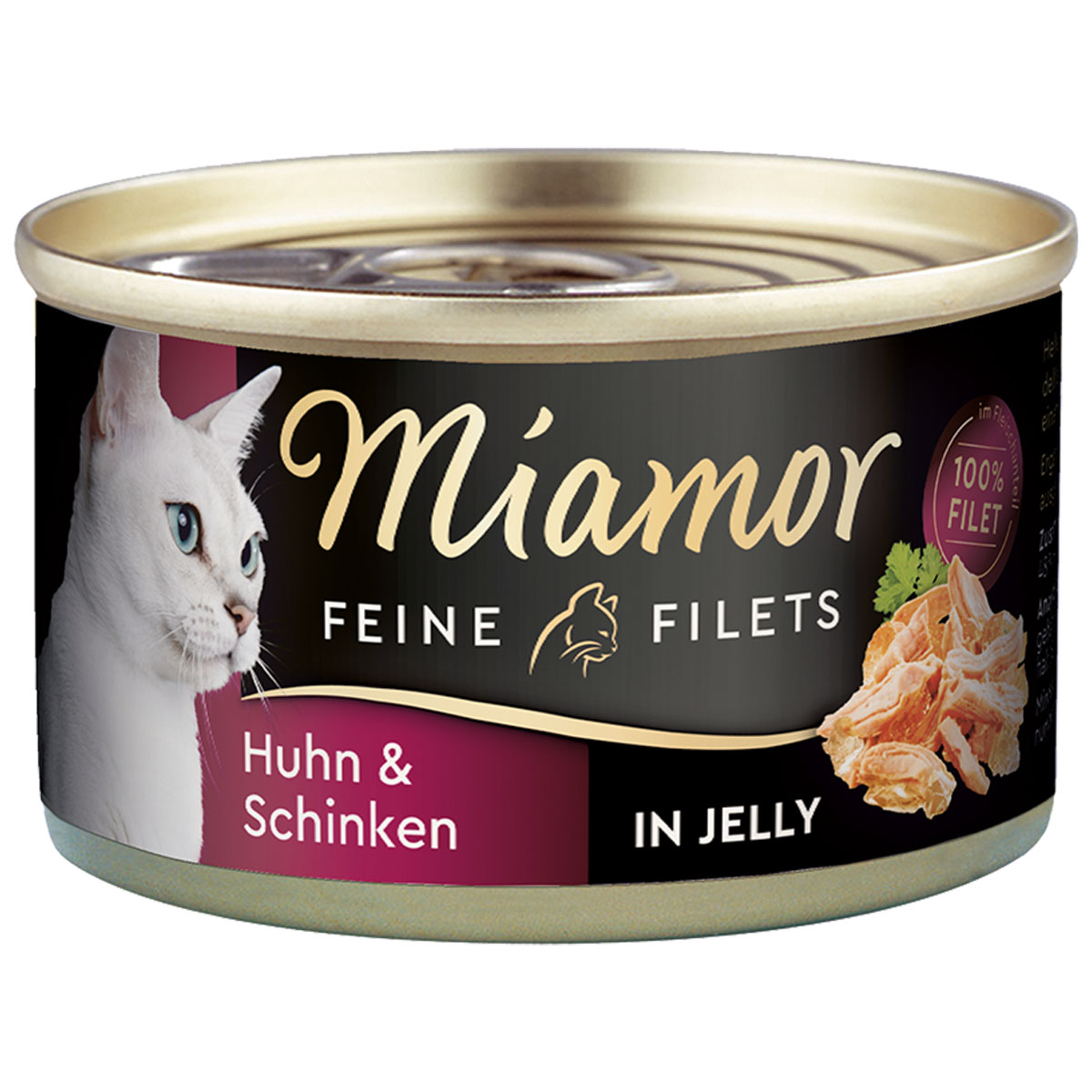 Miamor Feine Filets v želé kuřecí a šunka, 100g plechovka 24 × 100 g