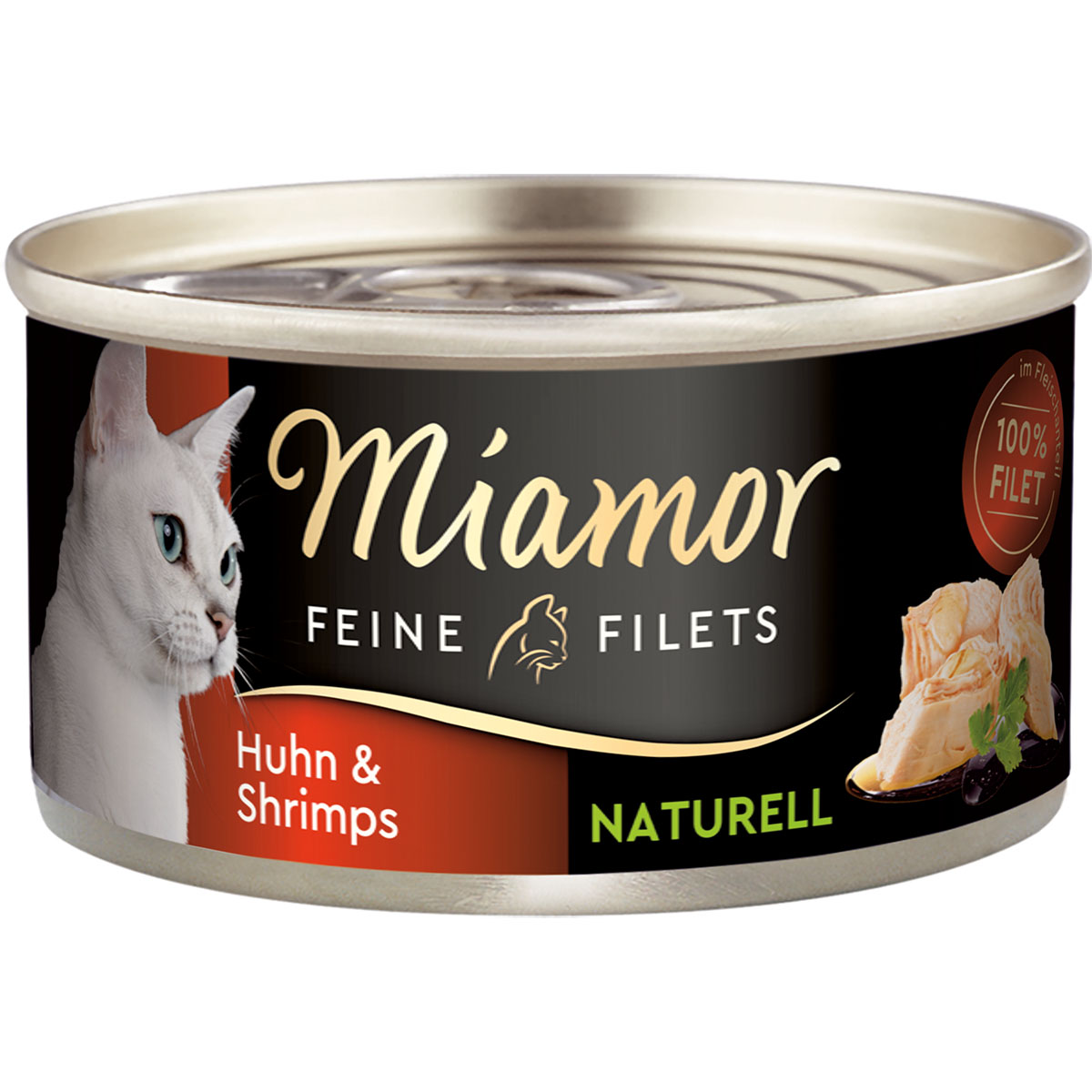 Miamor Feine Filets Naturell kuře a krevety 24 × 80 g