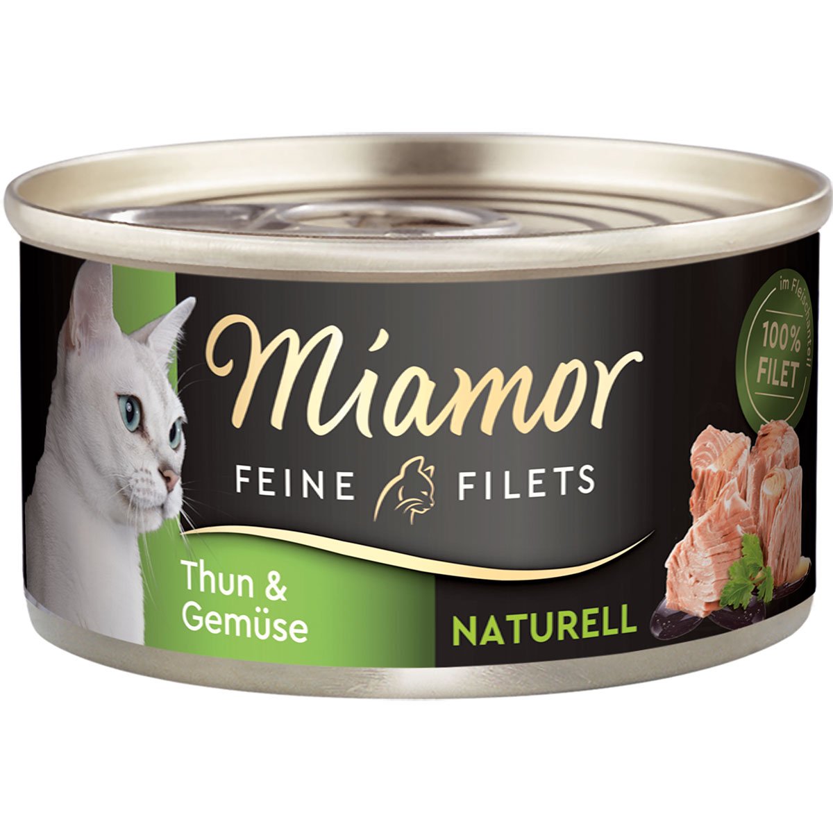 Miamor Feine Filets Naturell tuňák a zelenina 24 × 80 g