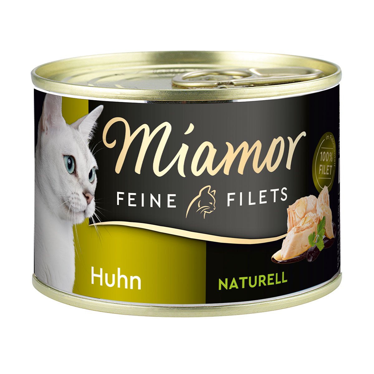 Levně Miamor Feine Filets Naturelle, kuřecí maso, 156g plechovka 12 × 156 g