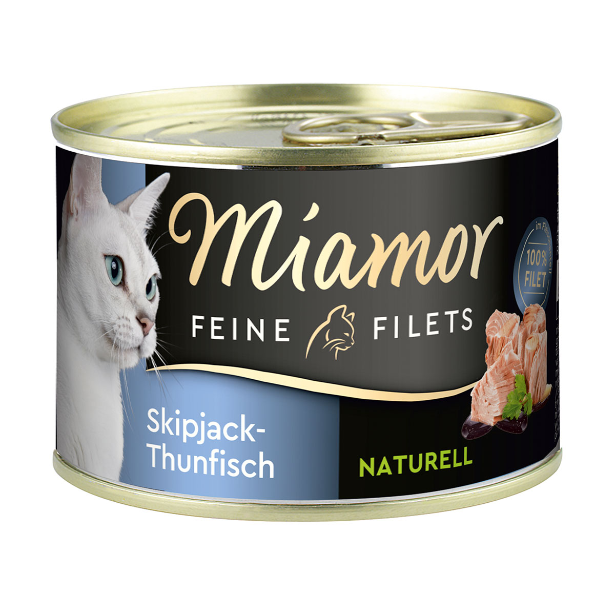 Levně Miamor Feine Filets Naturelle, skipjack - tuňák, 156g plechovka 12 × 156 g