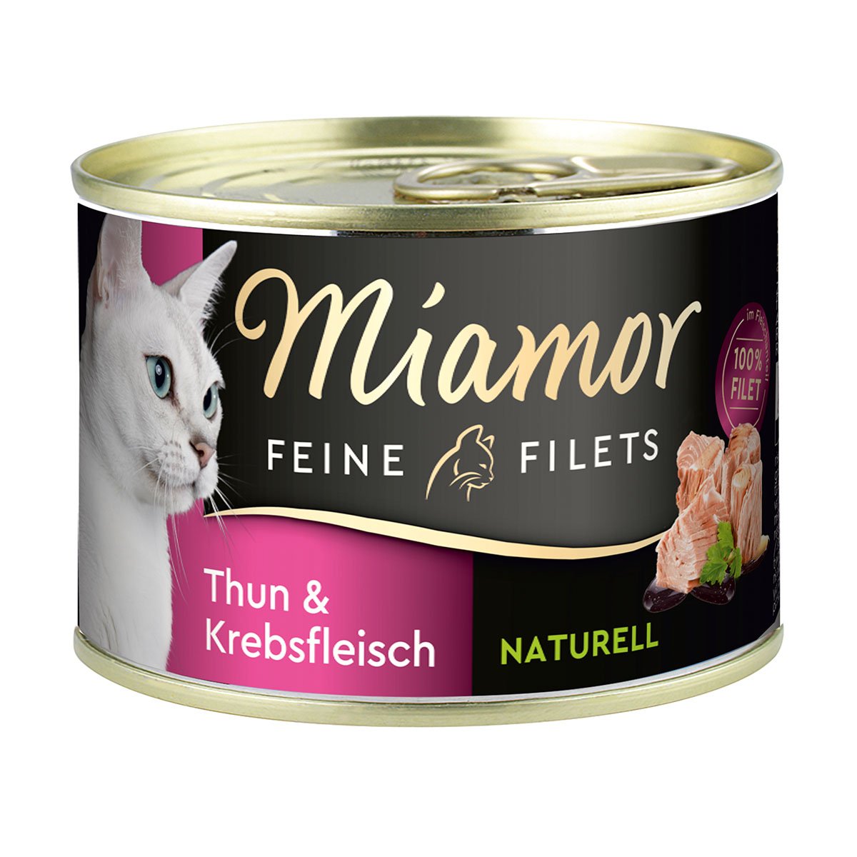 Levně MIAMOR Feine Filets Naturelle, tuňák a krabí maso 24 × 156 g