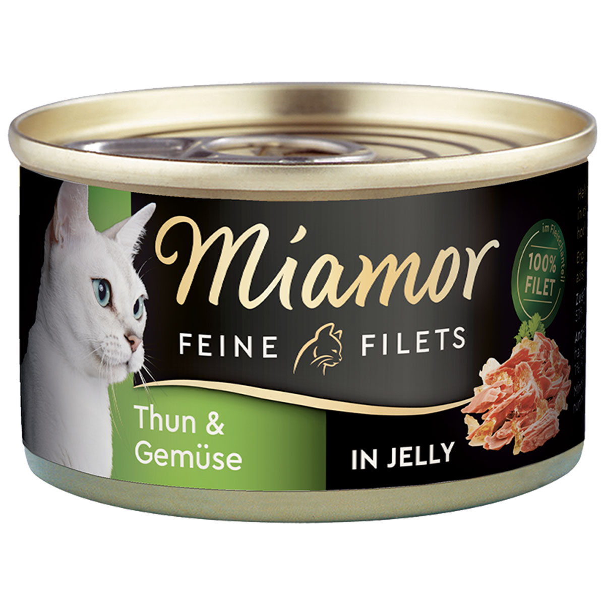Miamor Katzenfutter Feine Filets in Jelly Thunfisch und Gemüse 24x100g