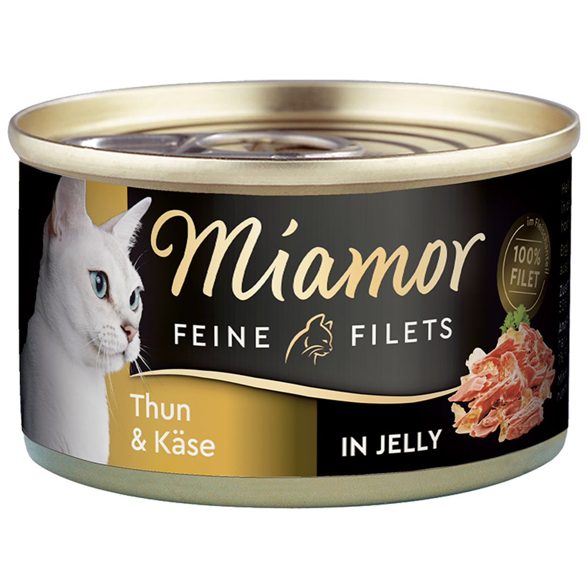 Miamor Feine Filets v želé s tuňákem a sýrem, 100g plechovka 24× 100 g