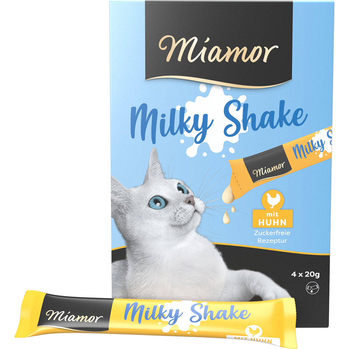 Miamor Milky Shake kuřecí 4× 20 g