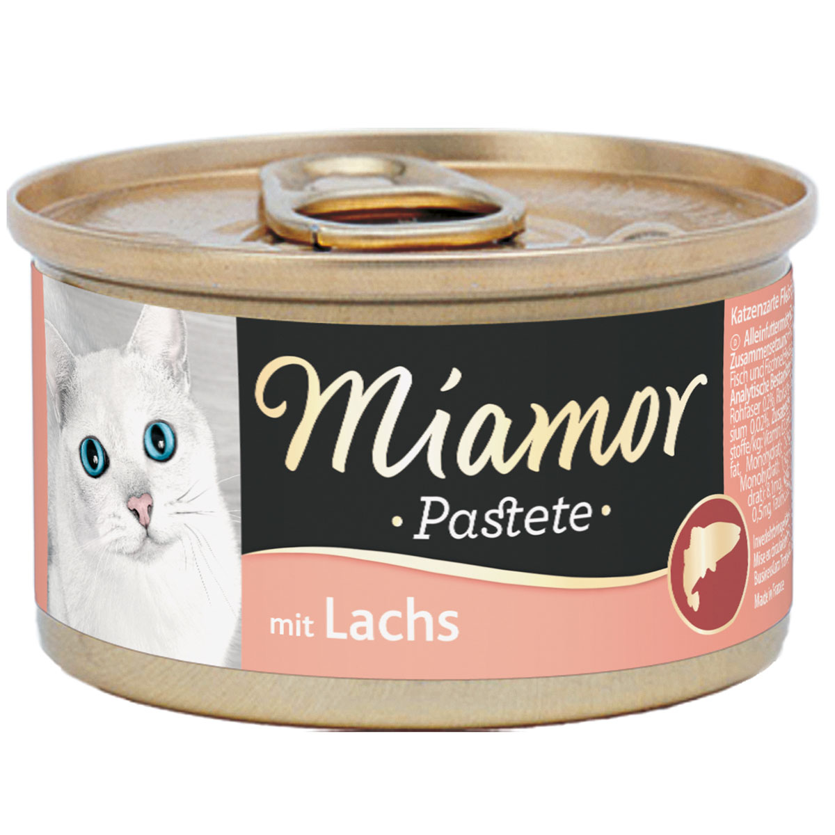 Masová paštika Miamor Katzenzarte s lososem 24 × 85 g