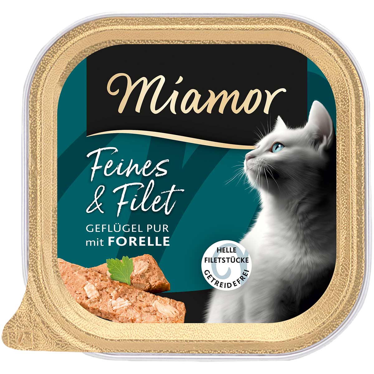 Miamor Feines & Filet Geflügel Pur mit Forelle 16×100 g