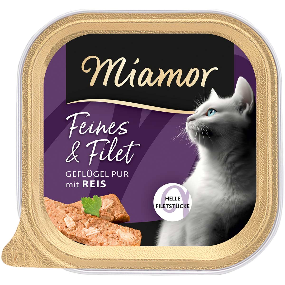 Miamor Feines & Filet Geflügel Pur mit Reis 16×100 g Miamor Feines & Filet Geflügel Pur mit Reis 16×100 g
