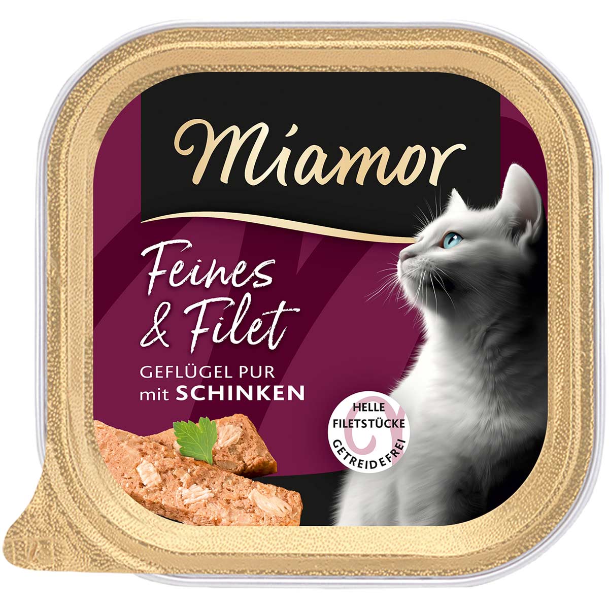 Miamor Feines & Filet Geflügel Pur mit Schinken 16×100 g