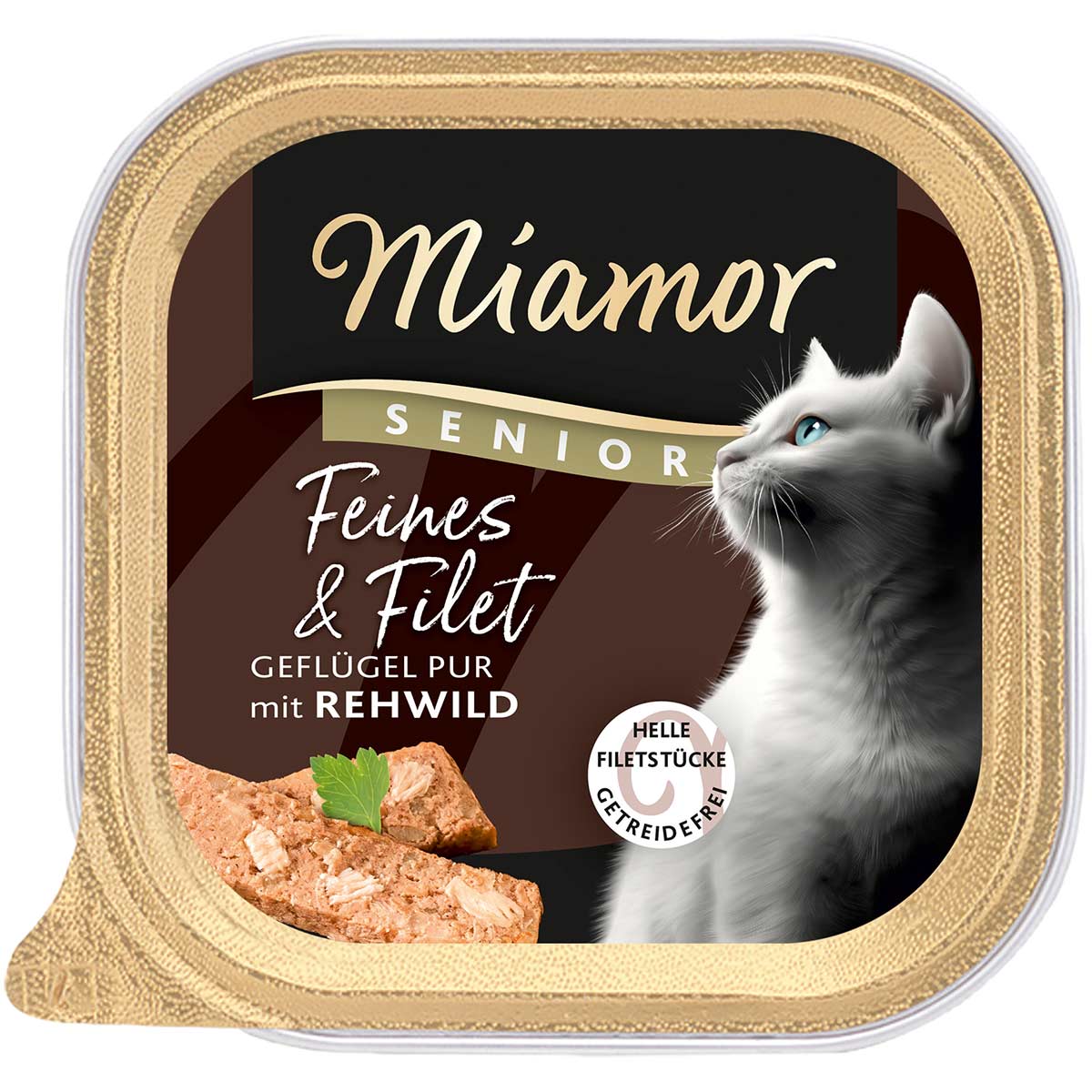 Miamor Feines & Filet Senior Geflügel Pur mit Reh 16×100 g