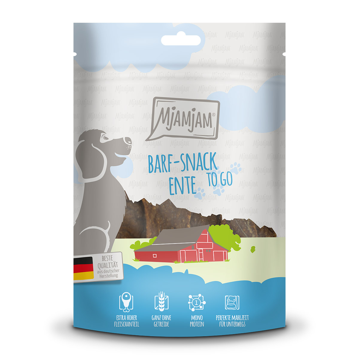 MjAMjAM BARF-Snack to Go kachna 125 g