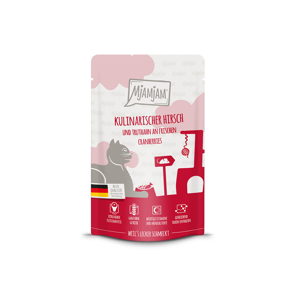 MjAMjAM Quetschie delikátní jelení maso a krocan 12x125g