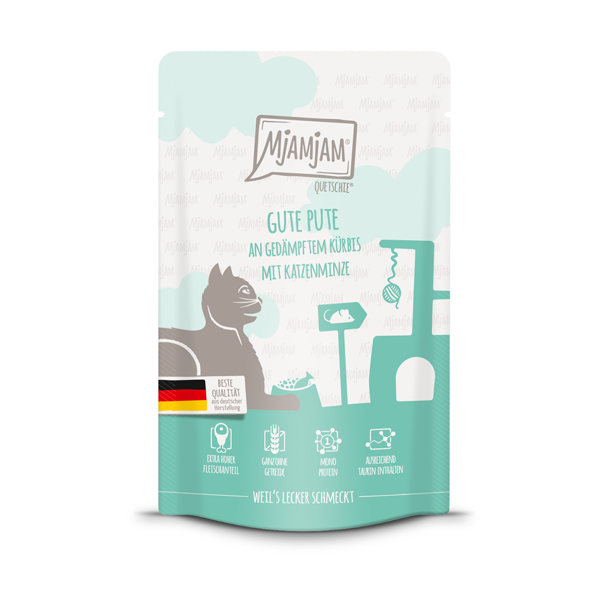 MjAMjAM Quetschie skvělé krůtí maso na pařené dýni 12 × 125 g