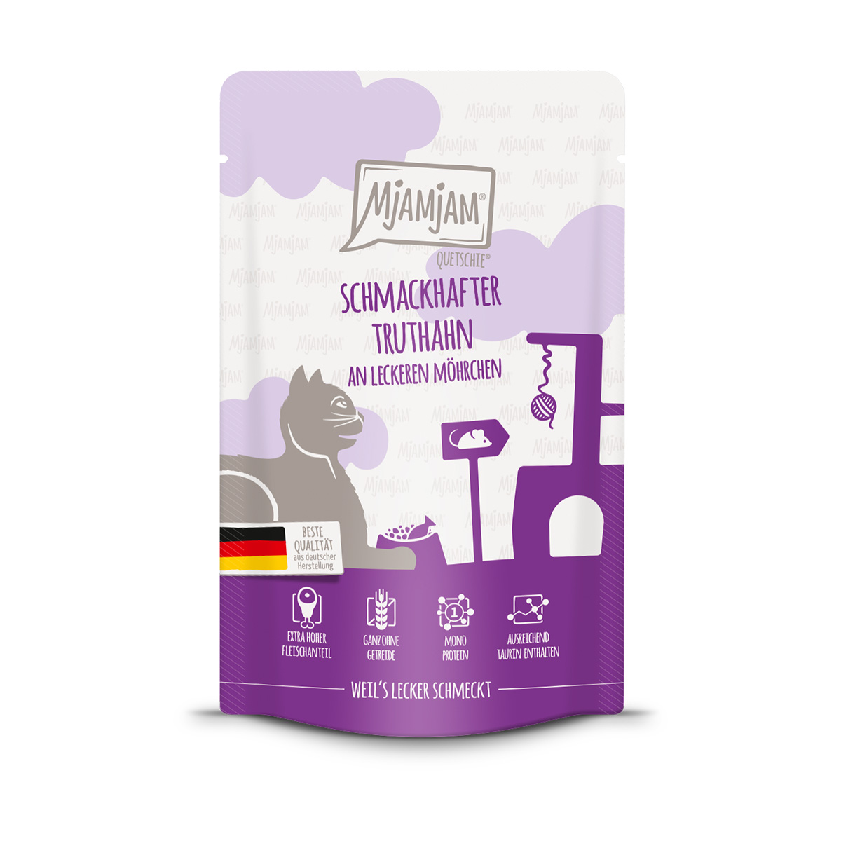 MjAMjAM – Quetschie – Pochoutkový krocan s lahodnou mrkvičkou 12 × 125 g