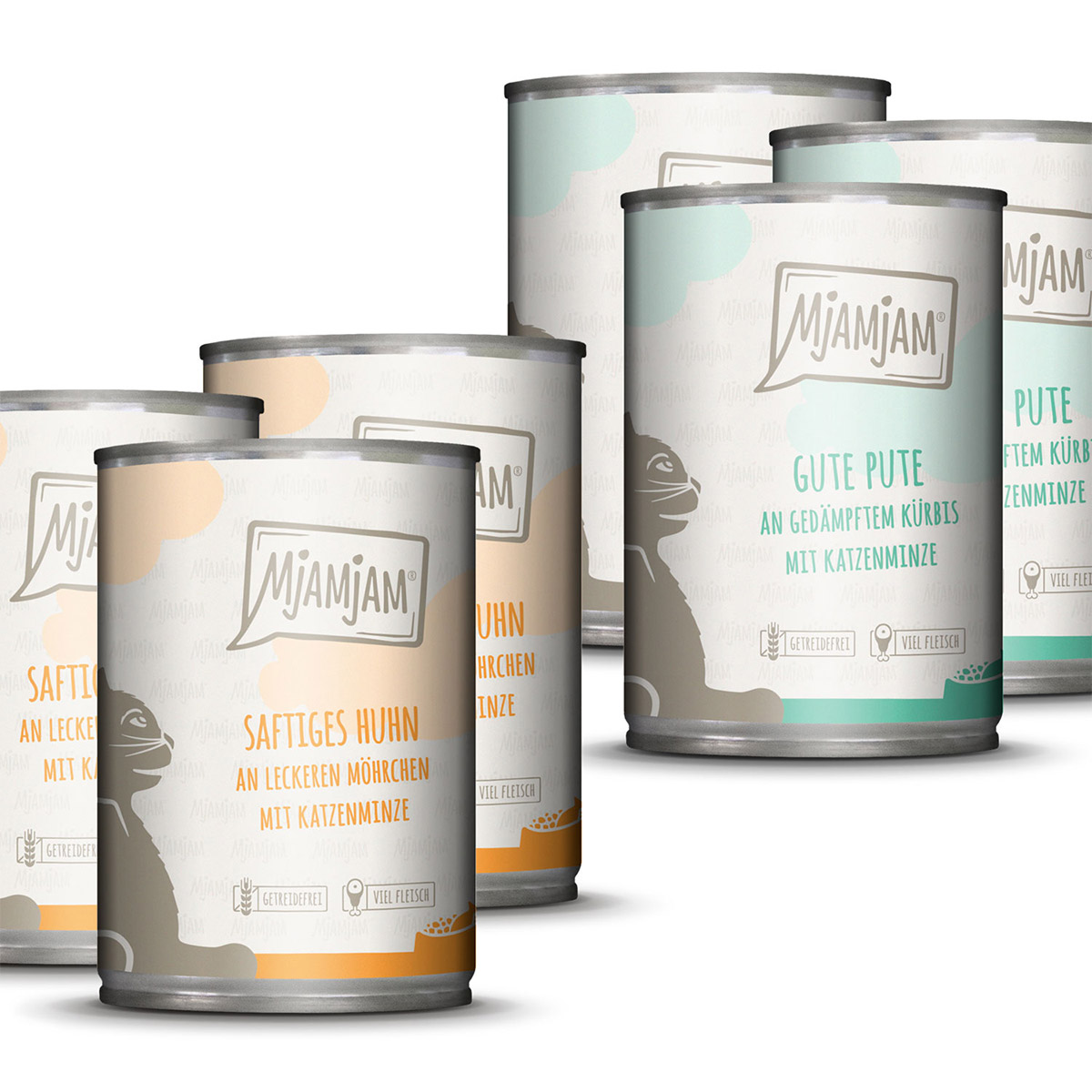 MjAMjAM Monopaket I s kuřetem a krůtou 6 × 400 g 24x400g