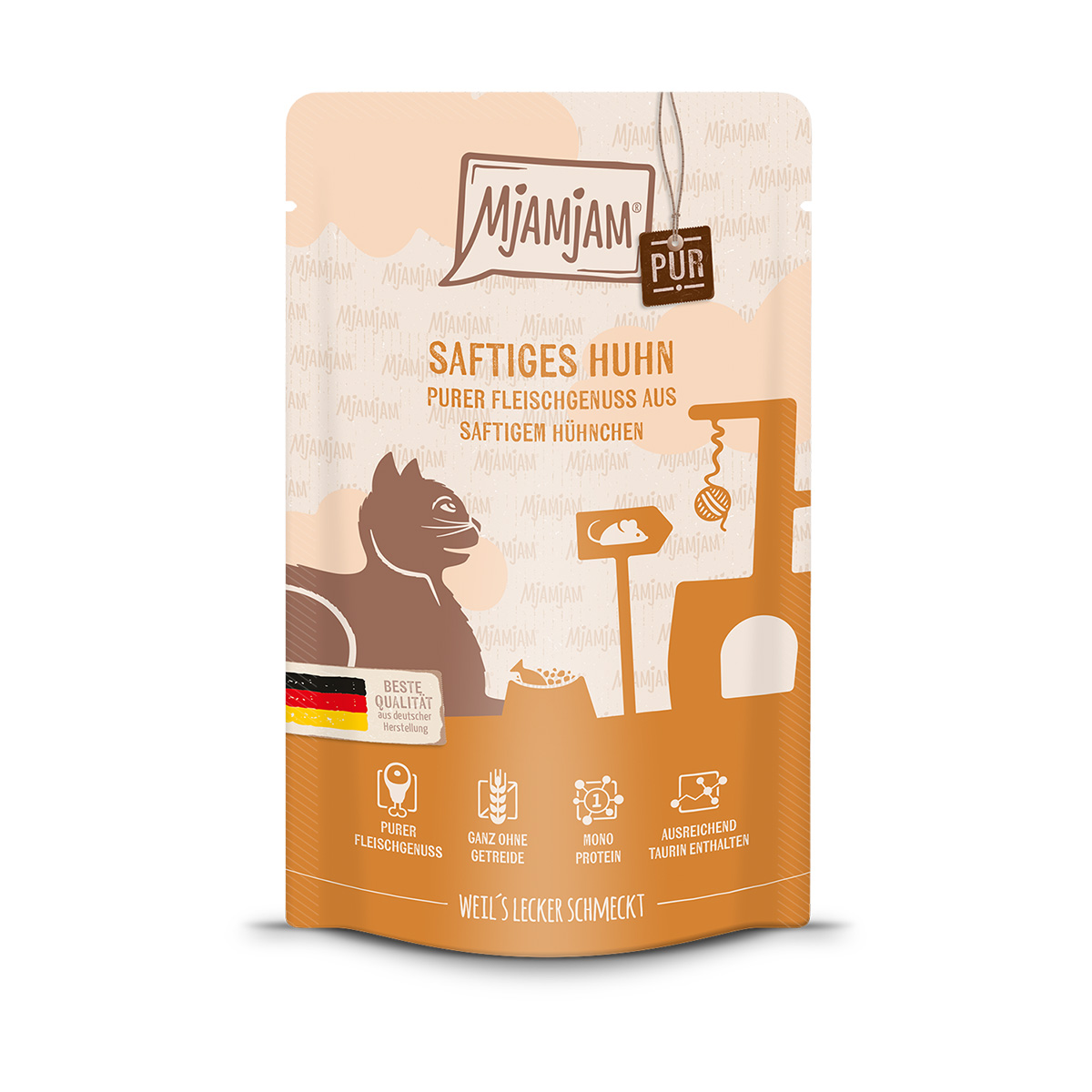 MjAMjAM Quetschie ryzí požitek z čistého šťavnatého kuřecího masa 48x125g