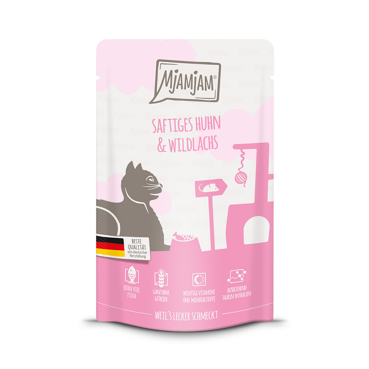 MjAMjAM šťavnaté kuře a losos 12 × 125 g