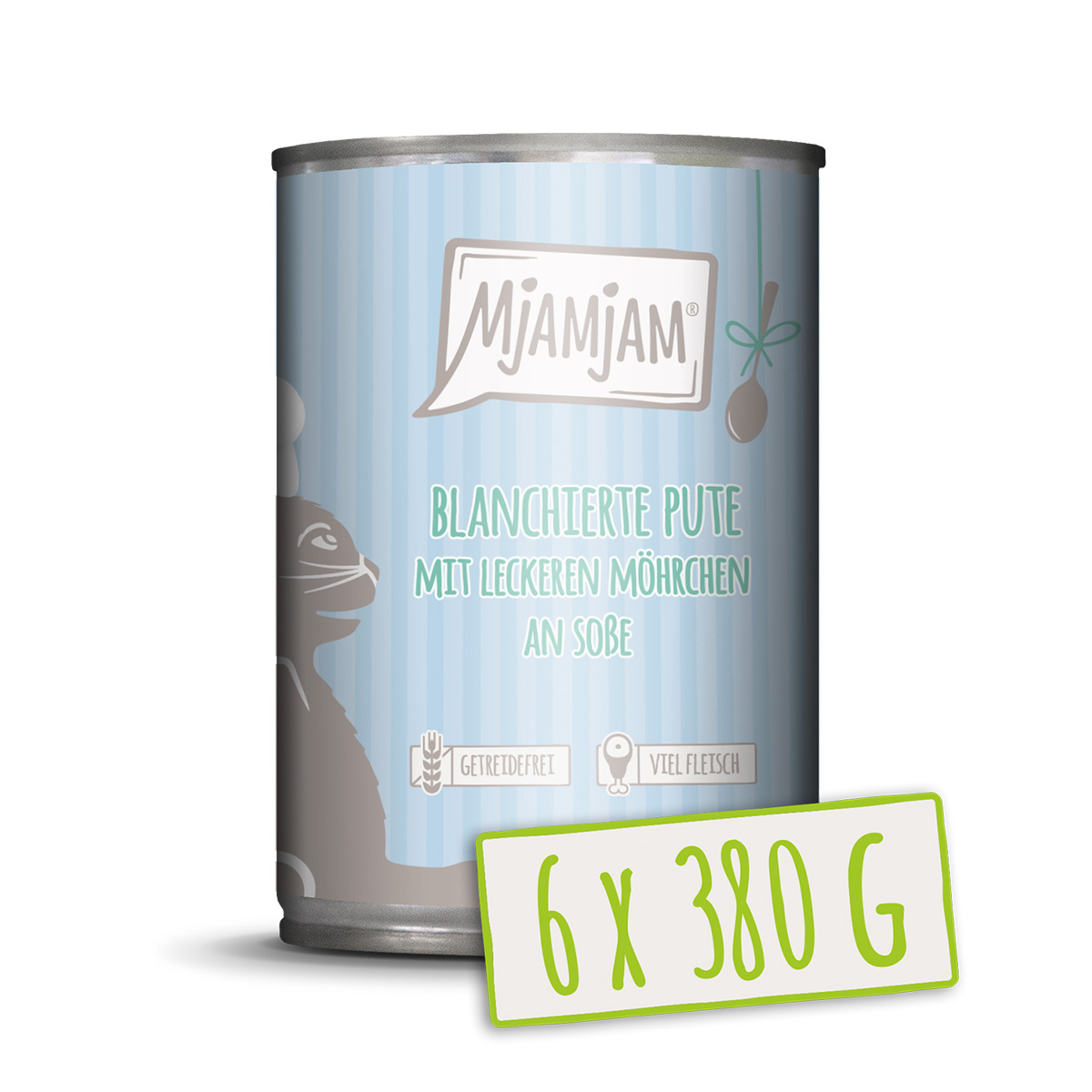 MjAMjAM blanšírované krůtí maso s mrkví v omáčce. 6× 380 g