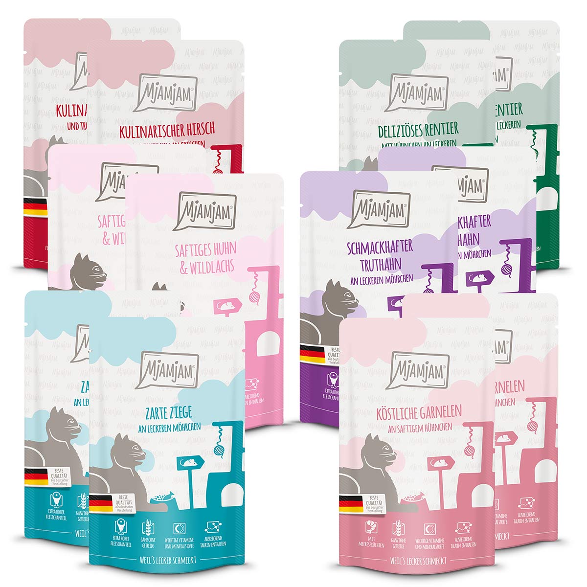MjAMjAM Quetschie zkušební balení 5, 12 × 125 g
