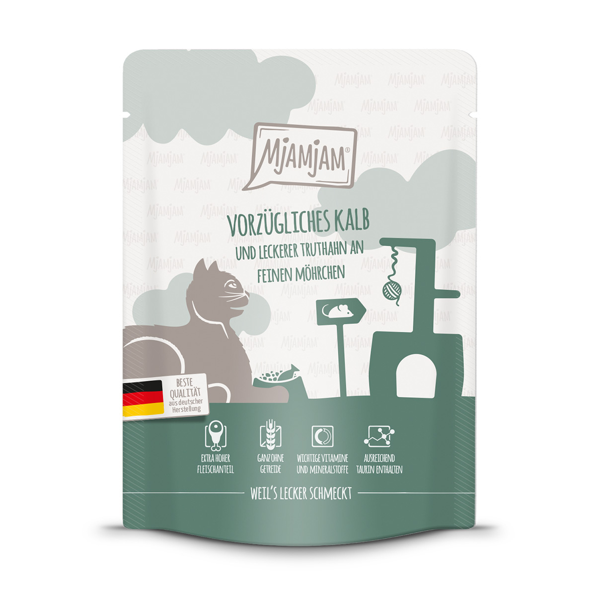 MjAMjAM Quetschie telecí a krocan s mrkví 24 × 300 g