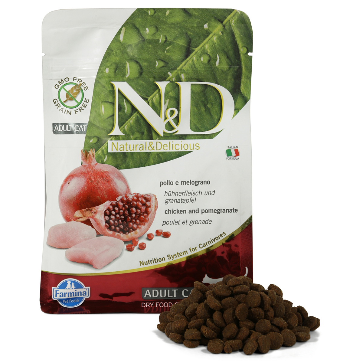 N&D Katzenfutter Huhn&Granatapfel Adult getreidefrei 300g