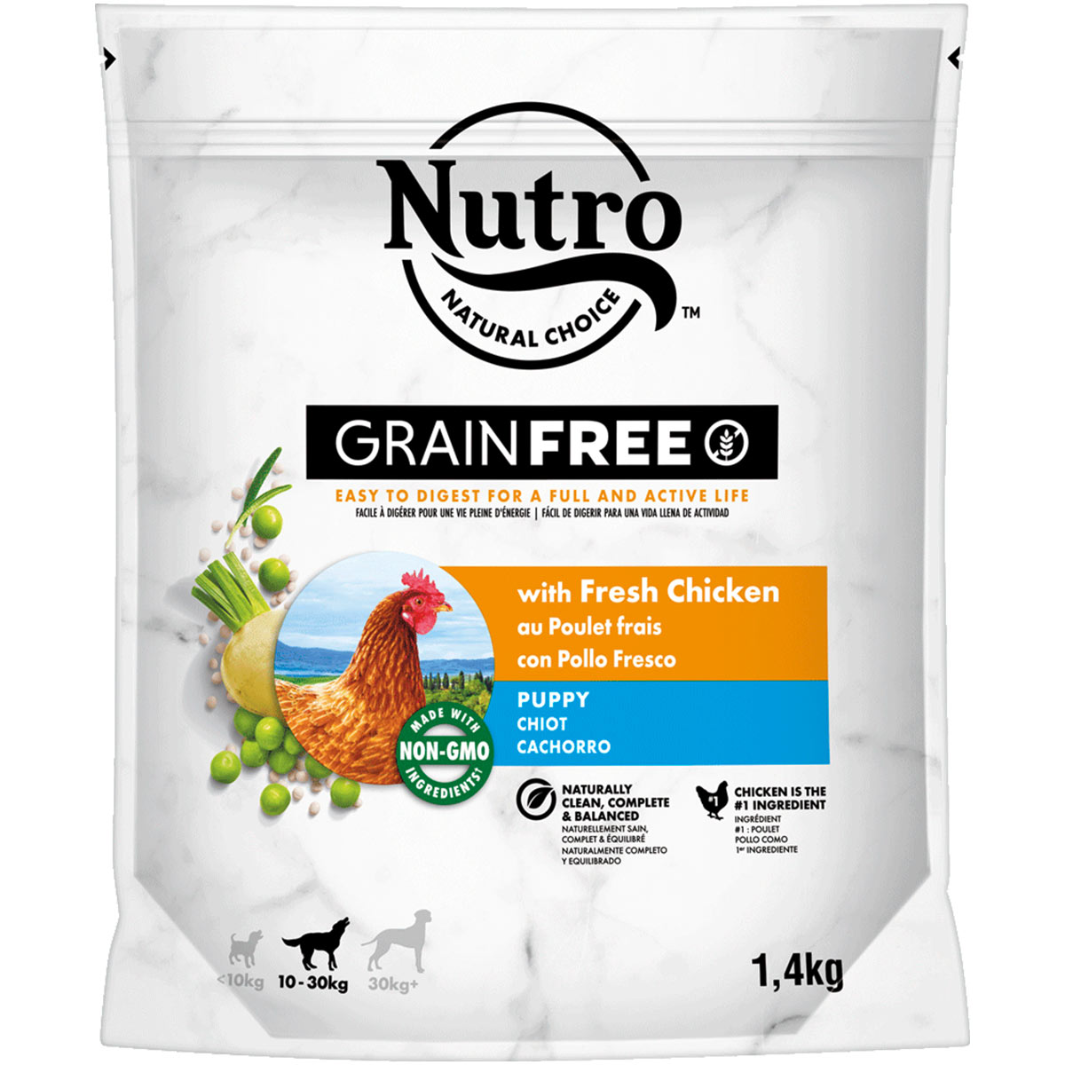Nutro Grainfree Puppy 10-30kg mit Huhn 1,4kg