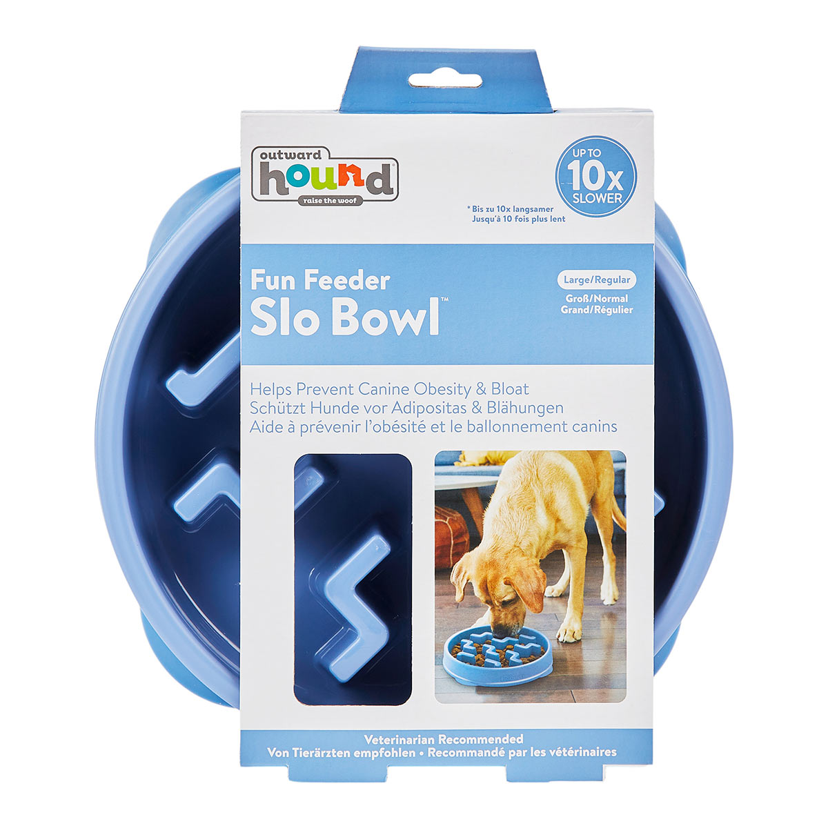 Levně Fun Feeder Slo Bowl Anti Schling Notch Blue Large